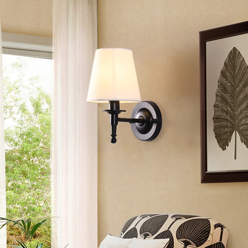 Vintage Style Bucket Shade Wall Mounted Lamp For Corridors