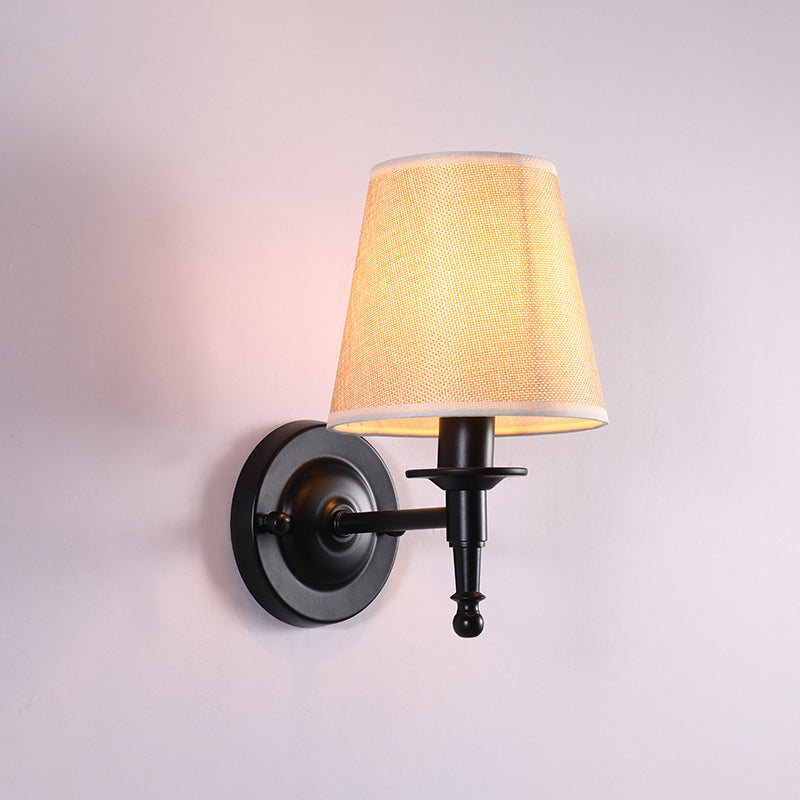 Vintage Style Bucket Shade Wall Mounted Lamp For Corridors 1 / Yellow