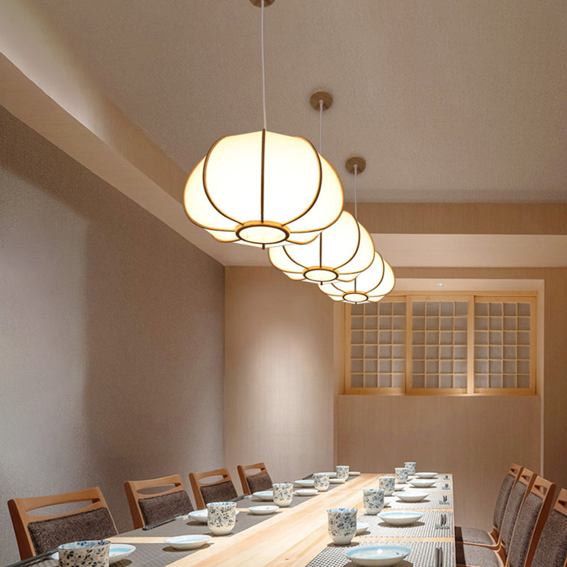 Handwoven Bamboo Pendant Light: Modern Single-Bulb Wood Fixture