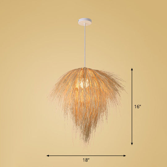 Bamboo Suspension Pendant Light: Handmade Simplicity In Wood