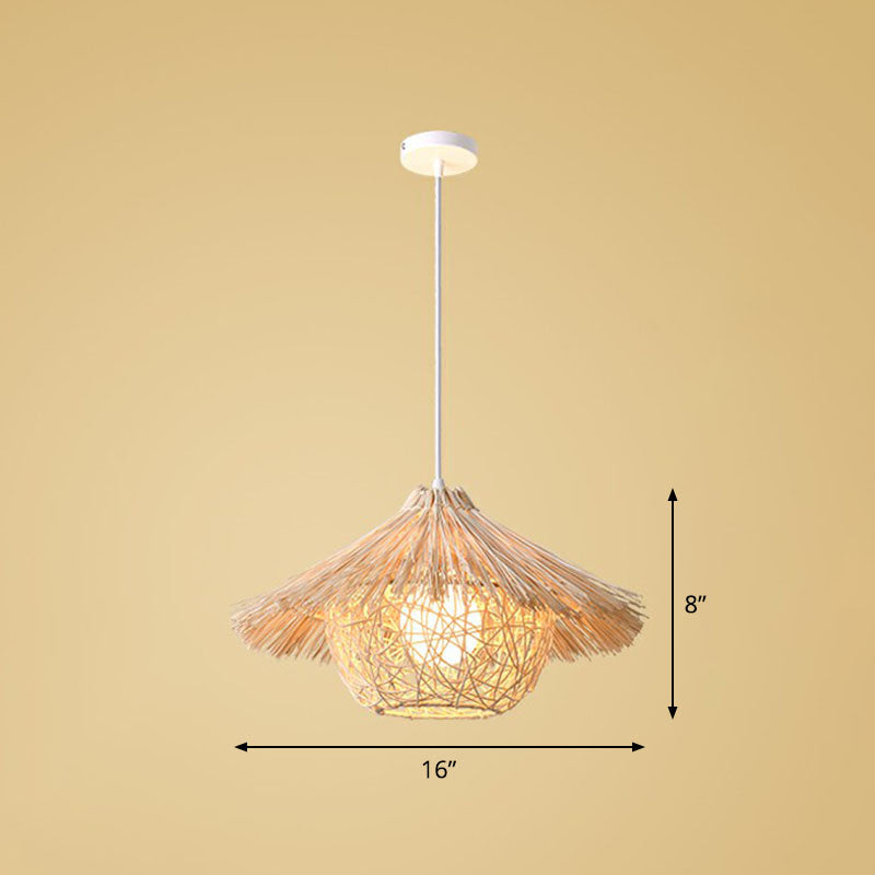 Bamboo Suspension Pendant Light: Handmade Simplicity In Wood