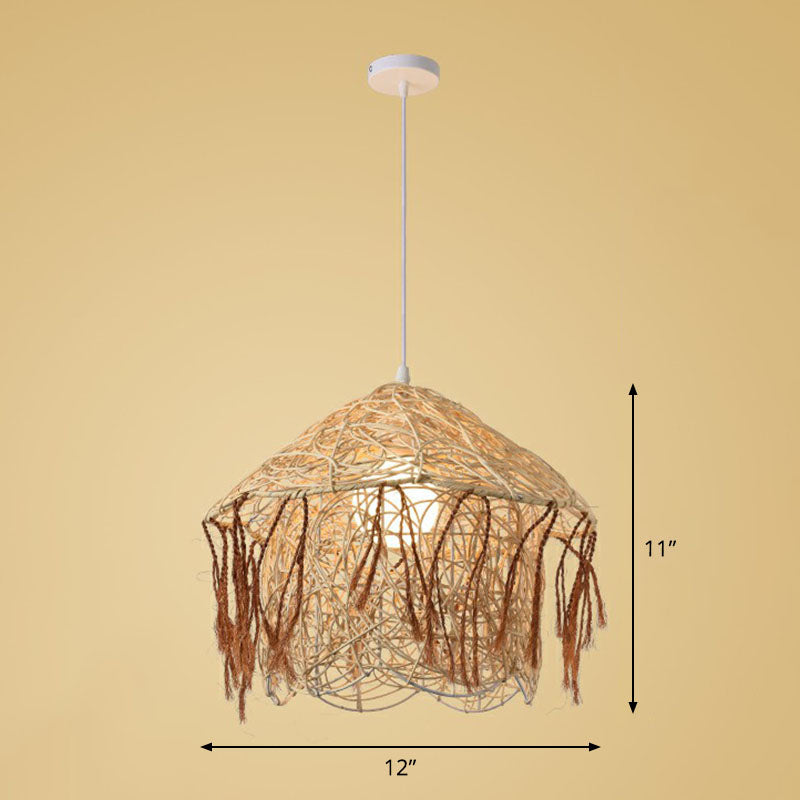 Bamboo Suspension Pendant Light: Handmade Simplicity In Wood