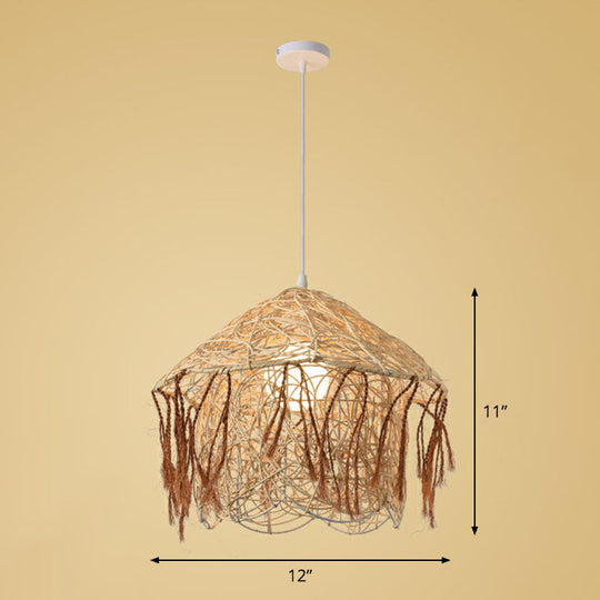 Bamboo Suspension Pendant Light: Handmade Simplicity In Wood