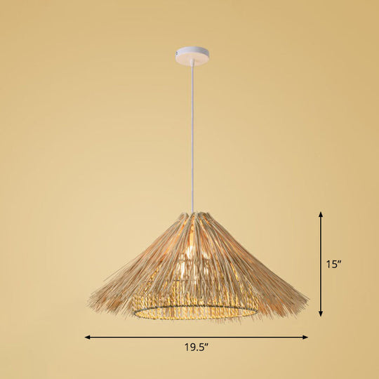 Bamboo Suspension Pendant Light: Handmade Simplicity In Wood