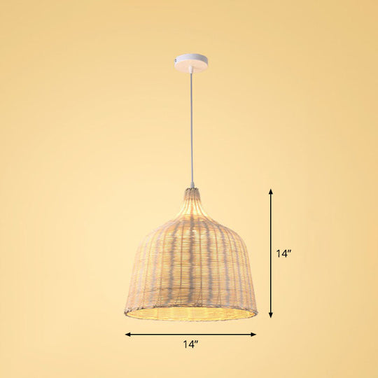 Bamboo Suspension Pendant Light: Handmade Simplicity In Wood