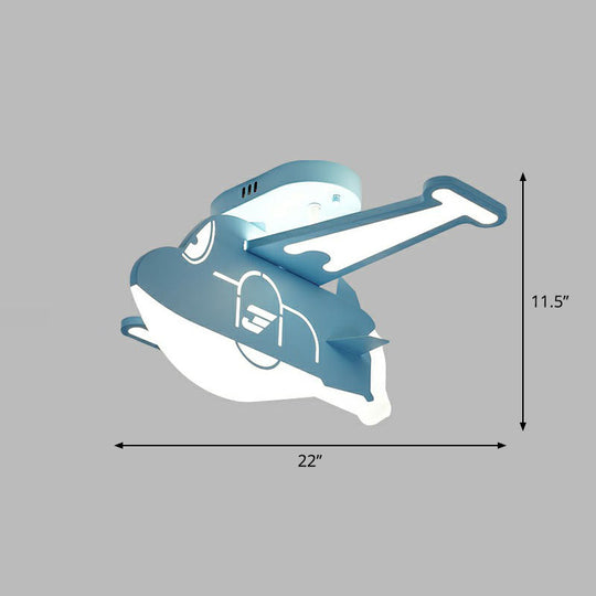 Minimalist LED Ceiling Light for Child's Room - Acrylic Plane Flush Fixture