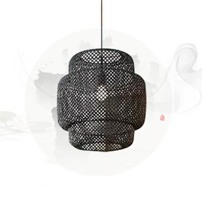 Bamboo Lantern Suspension Pendant Light - Simplicity At Its Best!