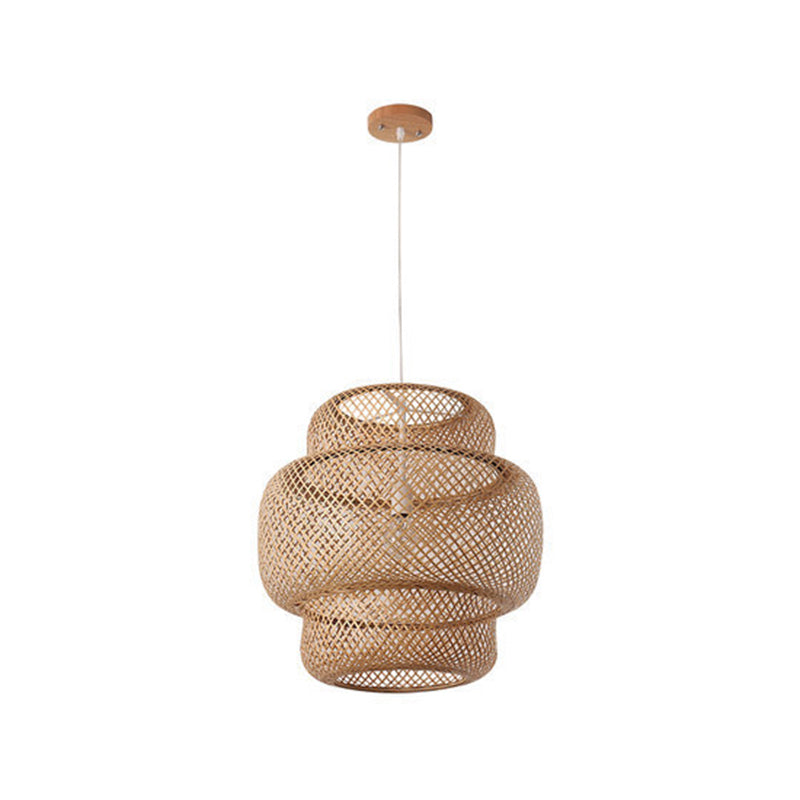 Bamboo Lantern Suspension Pendant Light - Simplicity At Its Best!