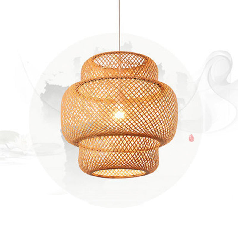 Bamboo Lantern Suspension Pendant Light - Simplicity At Its Best!