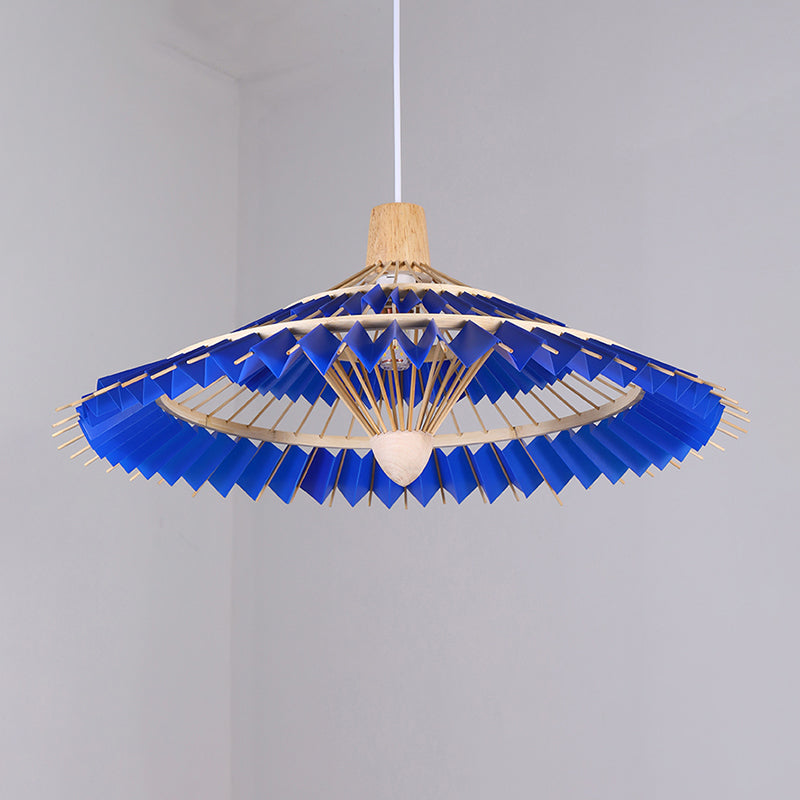 Modern Bamboo Umbrella Pendant Light - Stylish Ceiling Lighting For Restaurants