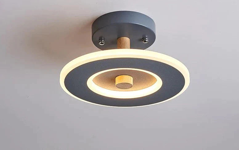 Nordic Wind Log Simple Creative Room Led Ceiling Lamp