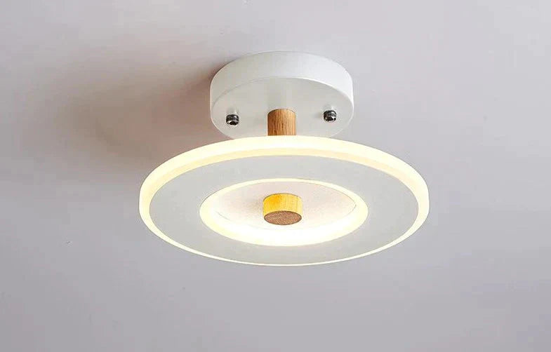 Nordic Wind Log Simple Creative Room Led Ceiling Lamp