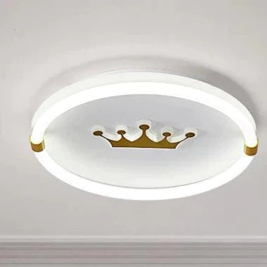 Nordic Warm Crown Master Bedroom LED Ceiling Lamp