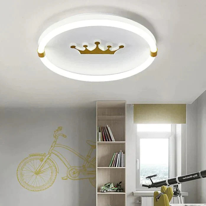 Nordic Warm Crown Master Bedroom Led Ceiling Lamp