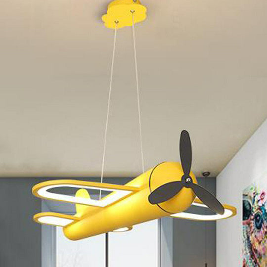 Modern Led Kindergarten Ceiling Light With Acrylic Chandelier Fixture Yellow / 18 White