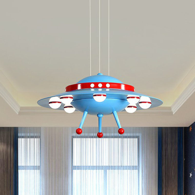 Cartoon Acrylic Led Ceiling Light: Flying Saucer Design For Childs Room