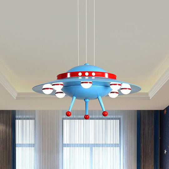 Cartoon Acrylic Led Ceiling Light: Flying Saucer Design For Childs Room