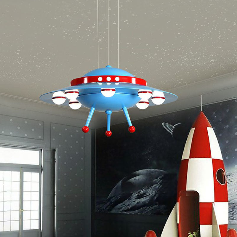 Cartoon Acrylic Led Ceiling Light: Flying Saucer Design For Childs Room