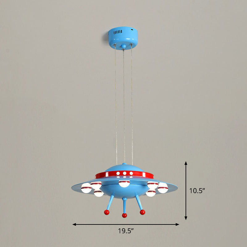 Cartoon Acrylic Led Ceiling Light: Flying Saucer Design For Childs Room