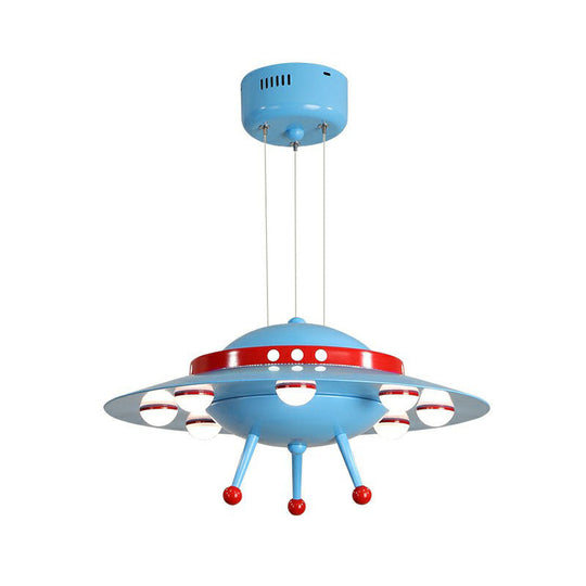 Cartoon Acrylic Led Ceiling Light: Flying Saucer Design For Childs Room