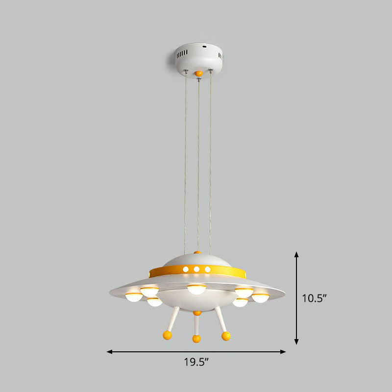 Cartoon Acrylic Led Ceiling Light: Flying Saucer Design For Childs Room