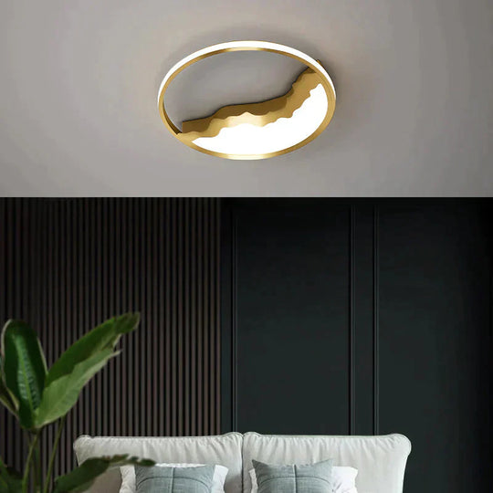 Nordic Light Luxury Room All Copper Ceiling Led Lights