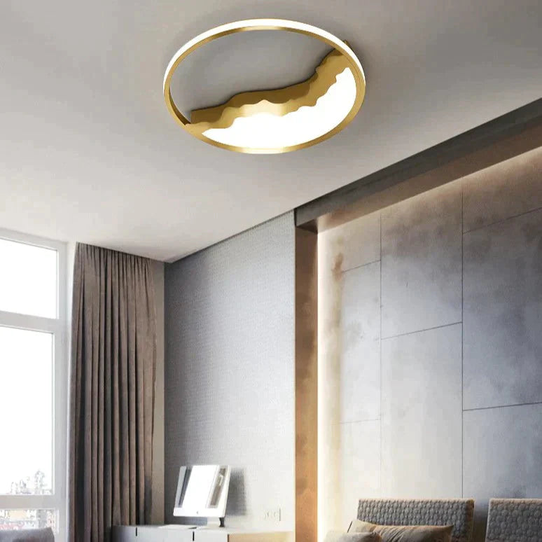 Nordic Light Luxury Room All Copper Ceiling Led Lights