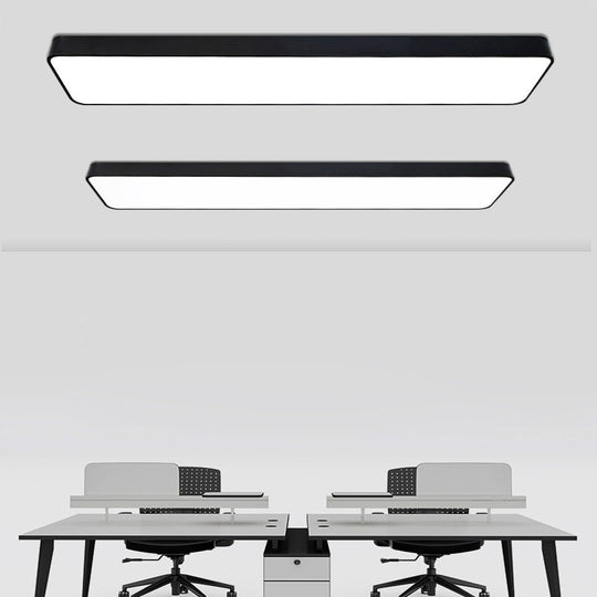 LED Office Ceiling Light - Modern Nordic Acrylic Flush Mount Fixture