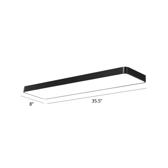 LED Office Ceiling Light - Modern Nordic Acrylic Flush Mount Fixture