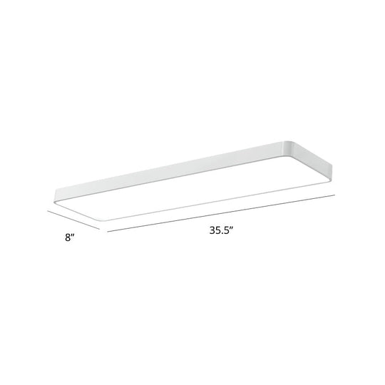 LED Office Ceiling Light - Modern Nordic Acrylic Flush Mount Fixture