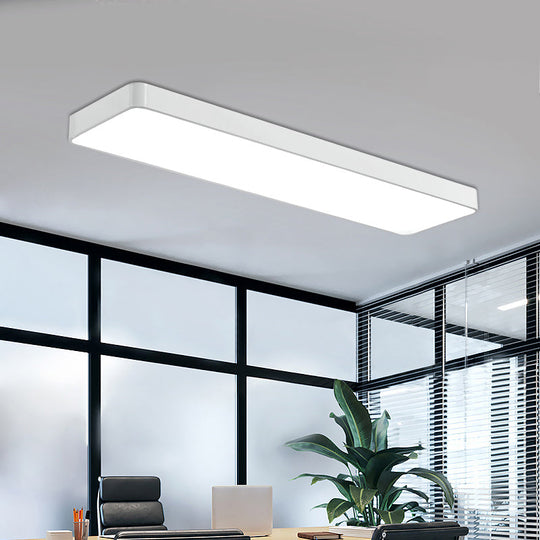 LED Office Ceiling Light - Modern Nordic Acrylic Flush Mount Fixture