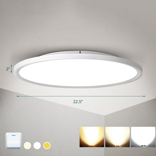 Nordic Acrylic Disk LED Flush Mount Ceiling Light for Living Room