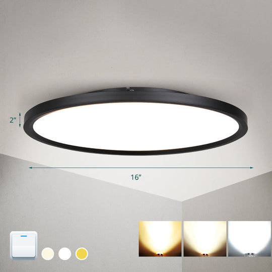 Nordic Acrylic Disk LED Flush Mount Ceiling Light for Living Room