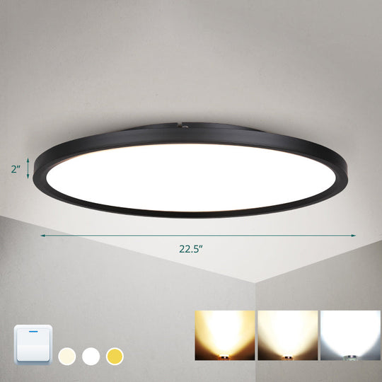 Nordic Acrylic Disk LED Flush Mount Ceiling Light for Living Room