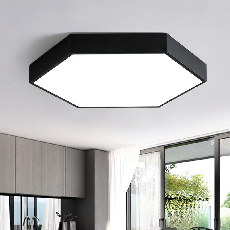 Contemporary Metal Honeycomb LED Flushmount Ceiling Light for Dining Room