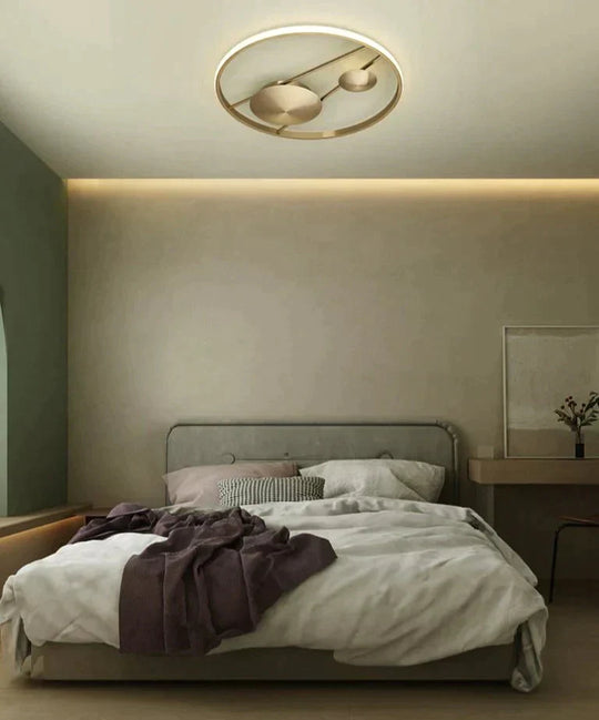 Nordic Luxury Bedroom Living Room Copper Ceiling Lamp