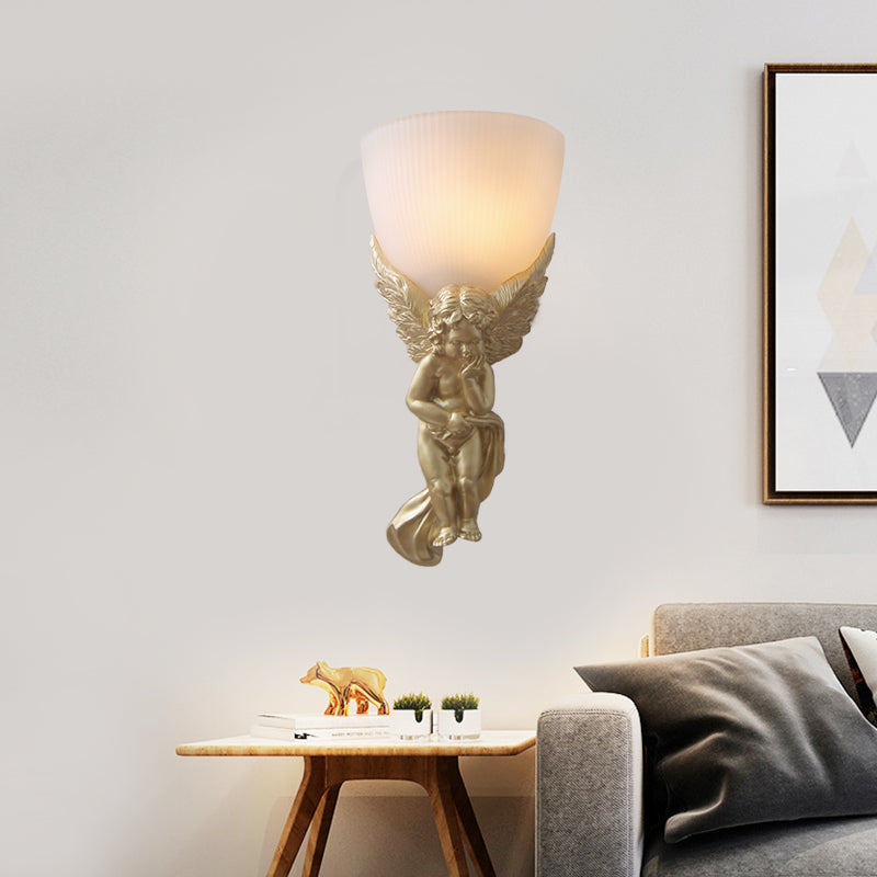 Frosted Glass Bowl Wall Light Fixture With Vintage Charm - Perfect For Living Rooms And Available In