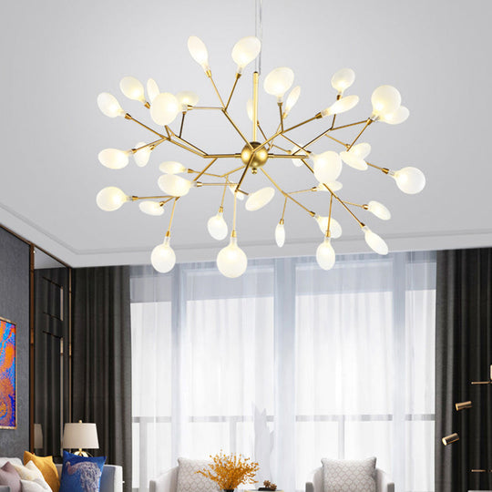 Gold Leaf Pendant Ceiling Light For Designer Living Rooms 36 /