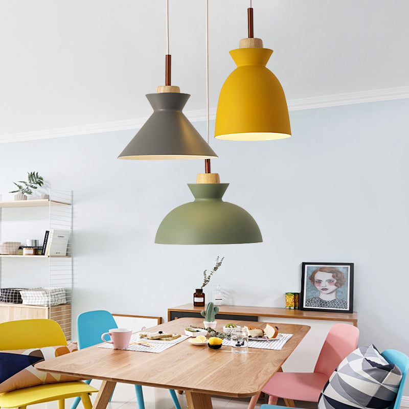 Green Macaron Cluster Pendant Metal Ceiling Hang Lamp With 3 Lights - Kitchen/Dining Room Cookware