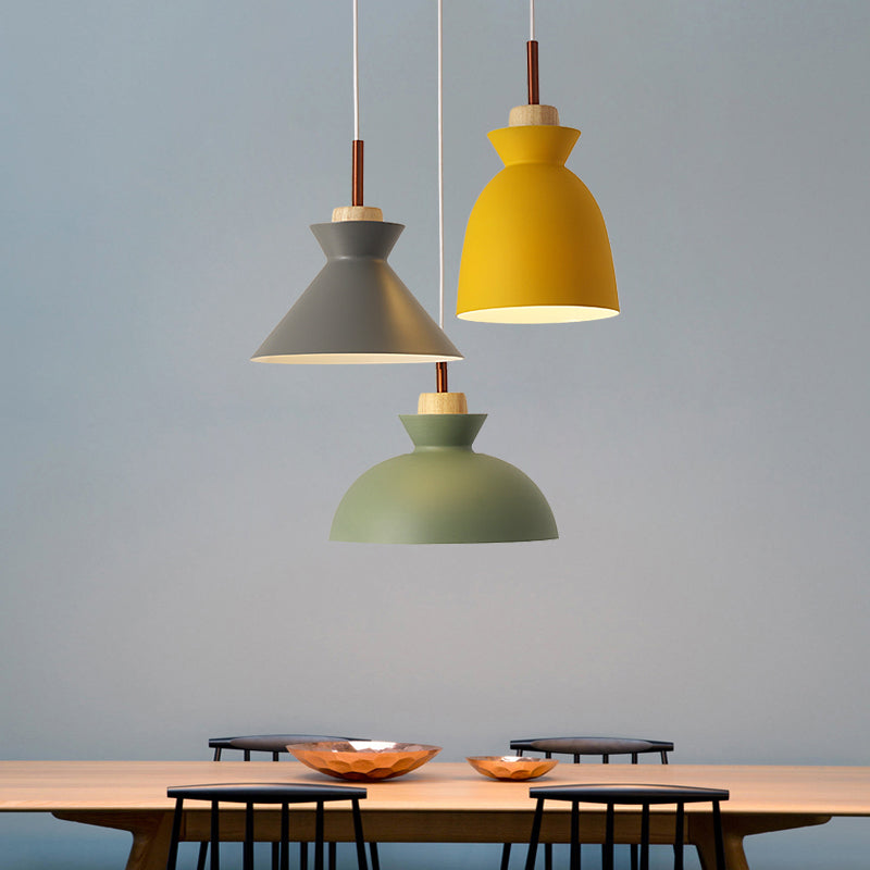 Green Macaron Cluster Pendant Metal Ceiling Hang Lamp With 3 Lights - Kitchen/Dining Room Cookware