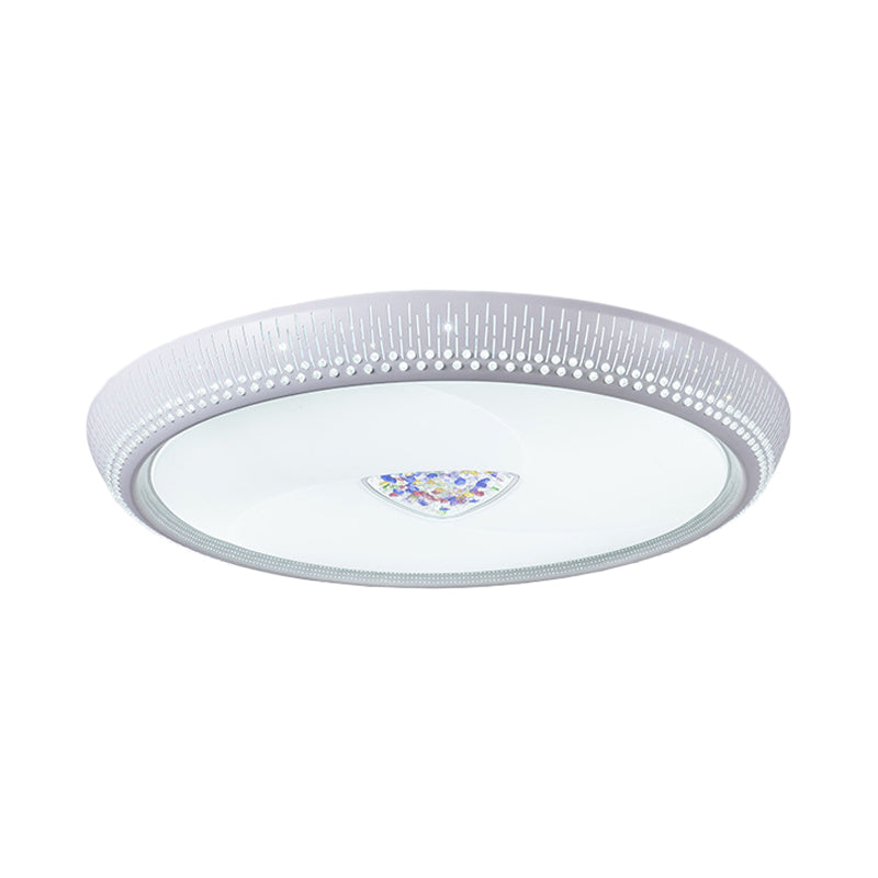 Modern Acrylic Led Flush Mount Ceiling Light - White 23/31 Wide