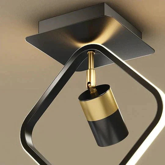 Luxury Creative Black Aisle Balcony Ceiling Lamp