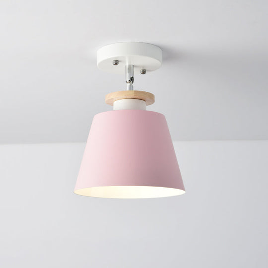 Macaron Metal Corridor Ceiling Flush Light - Adjustable Semi Flush Mount Lighting