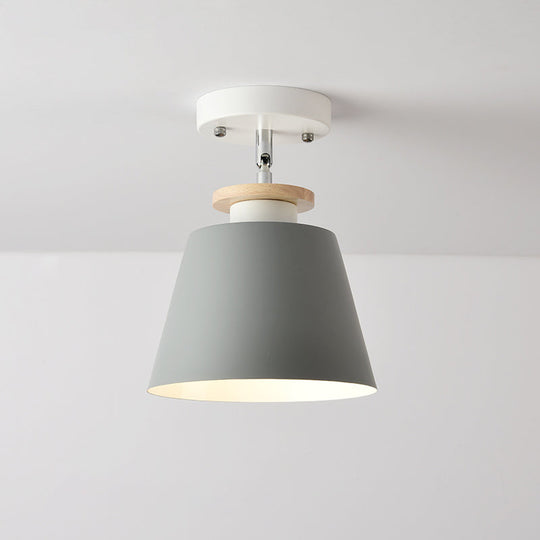 Macaron Metal Corridor Ceiling Flush Light - Adjustable Semi Flush Mount Lighting