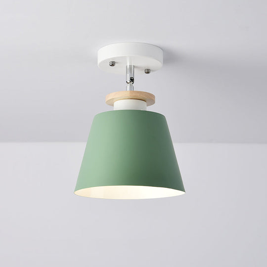 Macaron Metal Corridor Ceiling Flush Light - Adjustable Semi Flush Mount Lighting