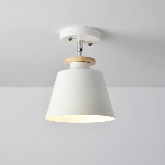 Macaron Metal Corridor Ceiling Flush Light - Adjustable Semi Flush Mount Lighting