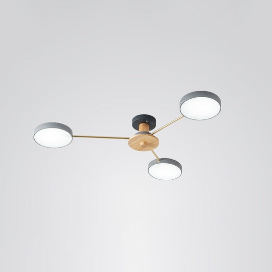 Sleek LED Ceiling Light: Minimalistic Molecule Design | Acrylic | Living Room Chandelier