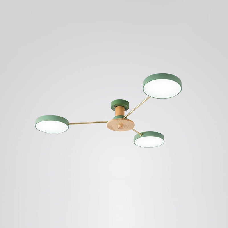 Sleek LED Ceiling Light: Minimalistic Molecule Design | Acrylic | Living Room Chandelier