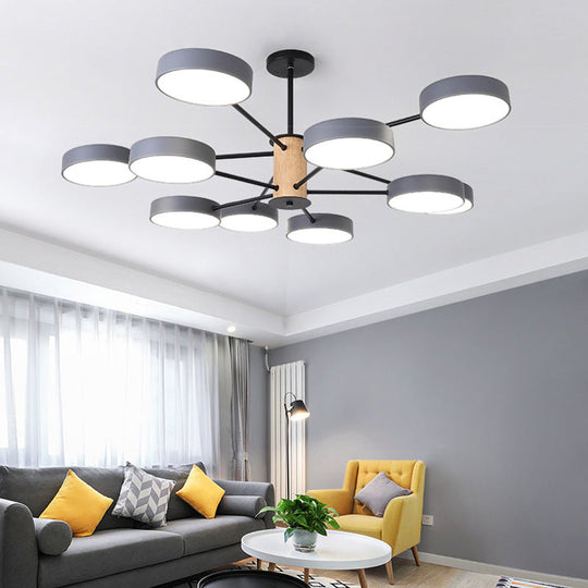 Modern Led Nordic Branch Chandelier - Acrylic Living Room Ceiling Light