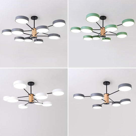 Modern Led Nordic Branch Chandelier - Acrylic Living Room Ceiling Light